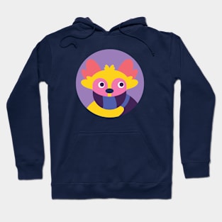 Cute cartoon dog in a scarf Hoodie